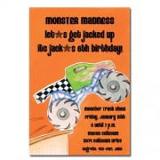 Monster Truck Invitations, Monster Wheels, Picture Perfect